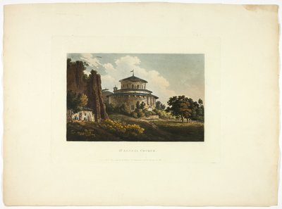 Église Sainte-Agnès, planche huit des Ruines de Rome - M. Dubourg
