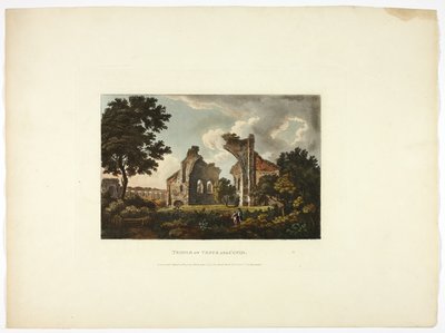 Temple de Vénus et Cupidon, planche douze des Ruines de Rome - M. Dubourg