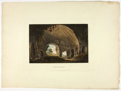 Temple de Vénus, planche trente-huit des Ruines de Rome - M. Dubourg