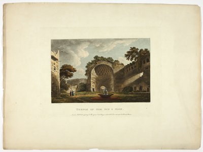 Temple du Soleil et de la Lune, deuxième plaque des Ruines de Rome - M. Dubourg