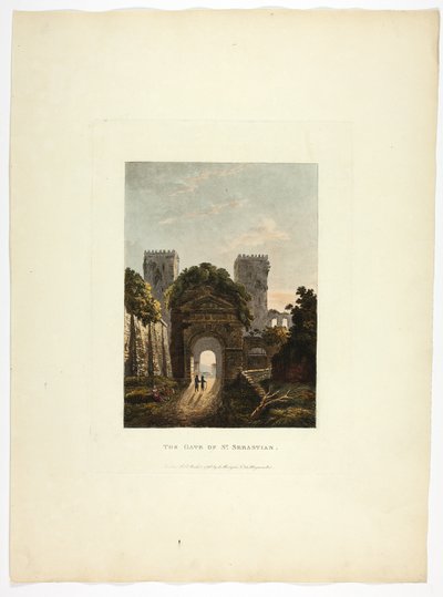 La porte de Saint-Sébastien, planche dix-sept des Ruines de Rome - M. Dubourg