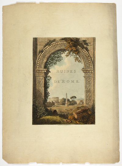 Page de titre de Ruines de Rome - M. Dubourg