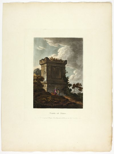 Tombeau de Néron, planche 7 des Ruines de Rome - M. Dubourg