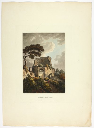 Tour de Pignattara, planche vingt-deux des Ruines de Rome - M. Dubourg