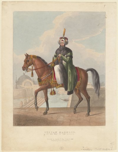 Portrait de Mahmud II 1785-1839, sultan de l