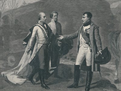 Rencontre de Napoléon et François Ier après Austerlitz, 1805, 1896 - M. Haider