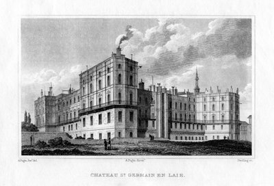 Château de Saint Germain en Laye, Paris, vers 1830 - M. J. Starling