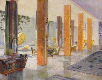 Intérieurs des années 1930 : Hall de jardin d