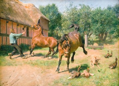 Chevaux fougueux - M. Therkildsen