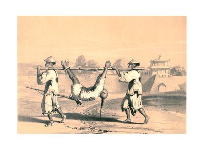 Esquisse du mur le matin après la grande attaque, Chine, 19e siècle - M and N Hanhart