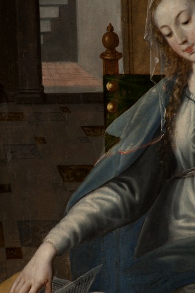 Adoration des Mages, Triptyque, Panneau droit arrière (détail) - Maarten de Vos
