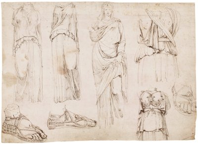 Figures féminines et sandales, c.1498-1574 - Maarten van Heemskerck (circle of)