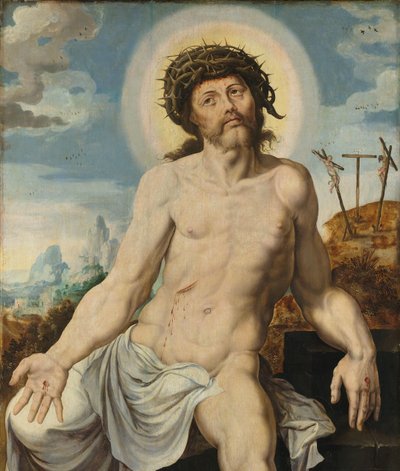 Christ en homme de douleurs - Maarten van Heemskerck (workshop of)