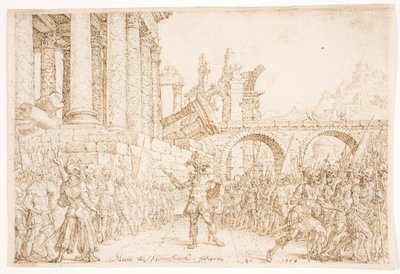 Israël est partagé entre Omri et Tibni - Maarten van Heemskerck