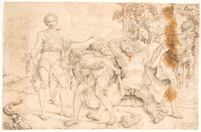 Noé moqué par Cham - Maarten van Heemskerck