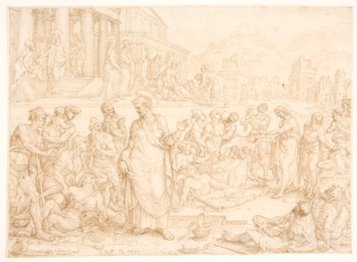 Pierre et les autres apôtres guérissent les malades - Maarten van Heemskerck