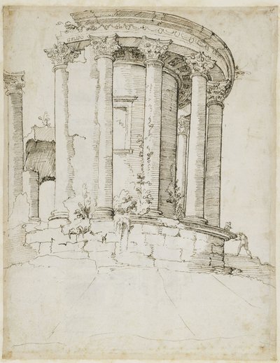 Temple rond à Tivoli - Maarten van Heemskerck