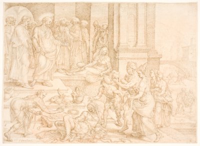 La mort de Saphira - Maarten van Heemskerck