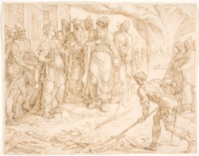 Tamar se faisant connaître - Maarten van Heemskerck