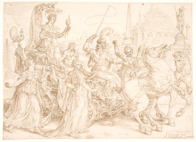 Char triomphal. Superbia (Orgueil) - Maarten van Heemskerck