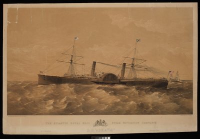 Le paquebot S.S. Adriatic de la compagnie Atlantic Royal Mail Steam Navigation, vers 1856 - Macdonald & Co. Maclure