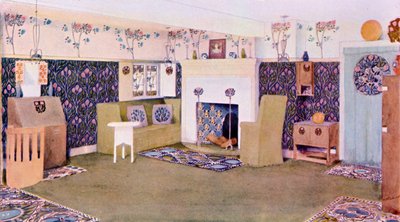 Conception pour le salon à Falkewood, c.1906 - Mackay Hugh Baillie Scott