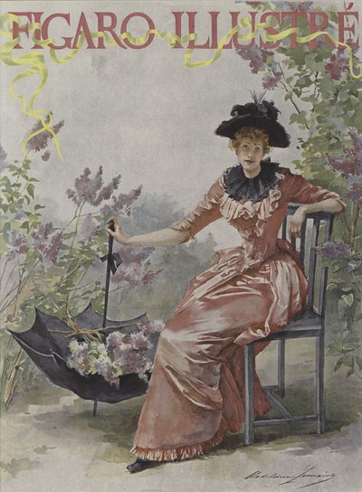 Couverture de Le Figaro Illustré, mai 1891 - Madeleine Lemaire