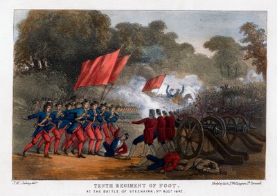 Dixième régiment de pied, à la bataille de Steenkerque, 3 août 1692 - Madeley
