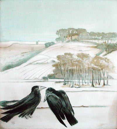 Corbeaux dans un paysage - Madeline Wyndham