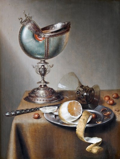 Nature morte avec coupe en nautile, vers 1650 - Maerten Boelema de Stomme