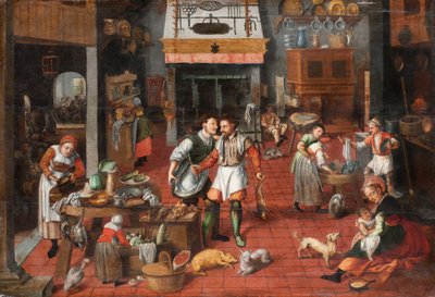 Intérieur de cuisine - Maerten van Cleve
