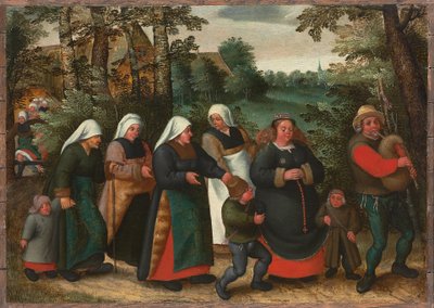 La procession de la mariée - Maerten van Cleve
