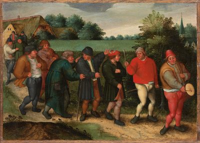 La procession du marié - Maerten van Cleve