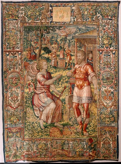 Musée diocésain. Tapisserie flamande. Bruxelles. Atelier François Geubels. Série Histoire de Gédéon. Gédéon et l