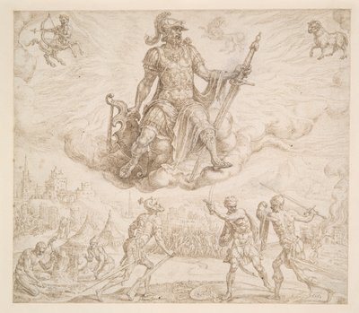 Mars, le tempérament colérique - Maerten van Heemskerck