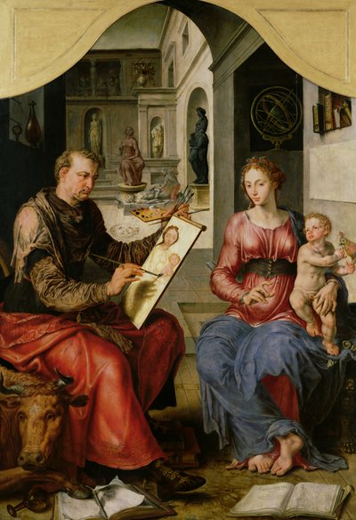 Saint Luc peignant la Vierge, vers 1545 - Maerten van Heemskerck