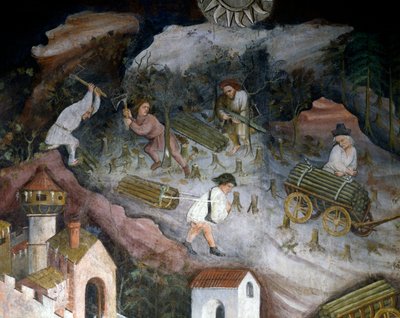 Récolte de bois (détail) - Maestro (attr. to) Venceslao