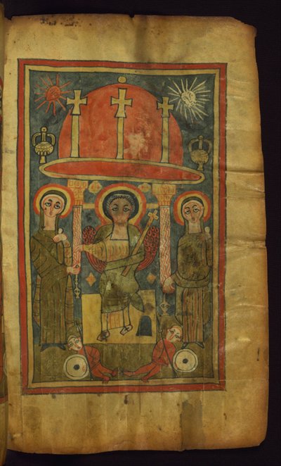 Résurrection du Christ, flanquée de deux femmes - Mätre Krestos