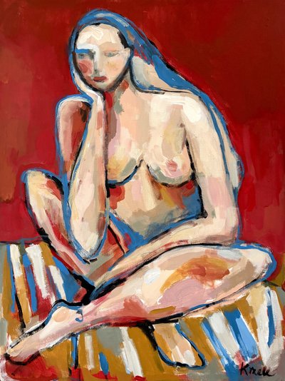 Femme nue pensive - Magdalena  Krzak