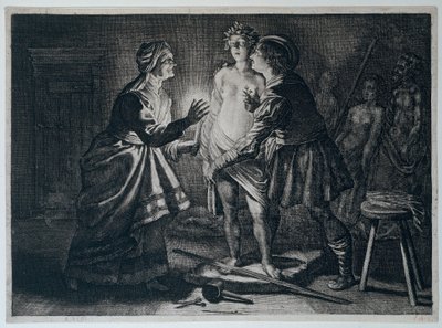 Pygmalion tombant amoureux de sa statue - Magdalena van de Passe