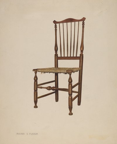 Chaise Windsor bâtarde, vers 1939 - Magnus S. Fossum