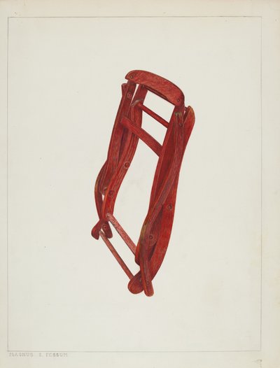 Chaise pliante pour enfant, vers 1938 - Magnus S. Fossum