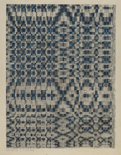 Couvre-lit, vers 1938 - Magnus S. Fossum