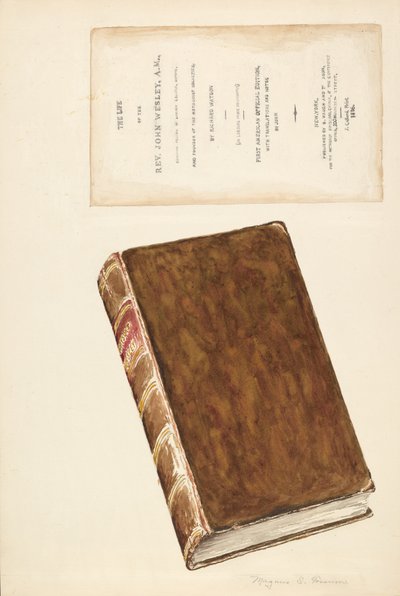 Vieux livre, Vie de Wesley - Magnus S. Fossum