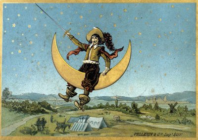 Illustration de Cyrano de Bergerac dans son roman « L