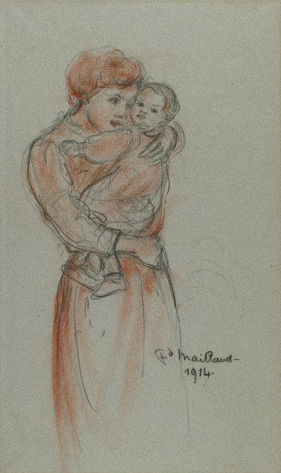 Mère et enfant - Maillaud, Fernand