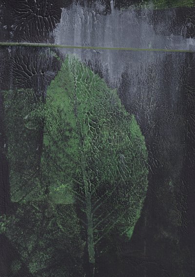 Feuille verte abstraite - Maira Ribena