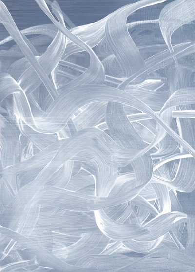Abstrait bleu fluide - Maira Ribena
