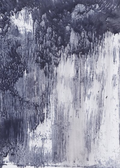Indigo : une composition abstraite fluide - Maira Ribena