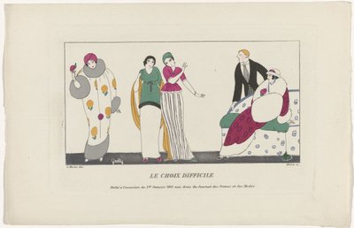 Journal des Dames et des Modes, 1er Janvier 1913 : Le Choix difficile - Maire